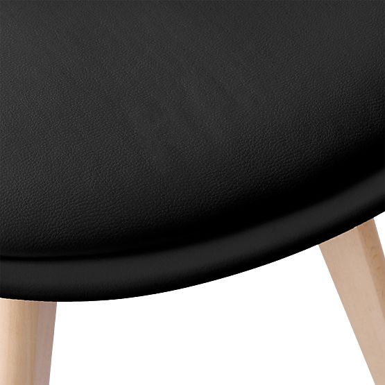 Sedia moderna Nantes DSW nera