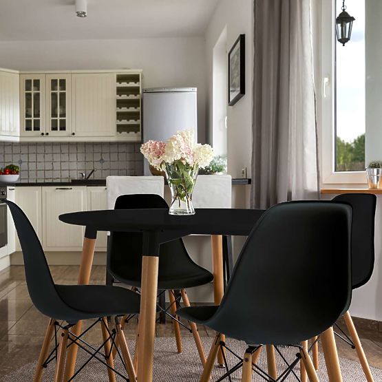 Sedia moderna Paris DSW nera