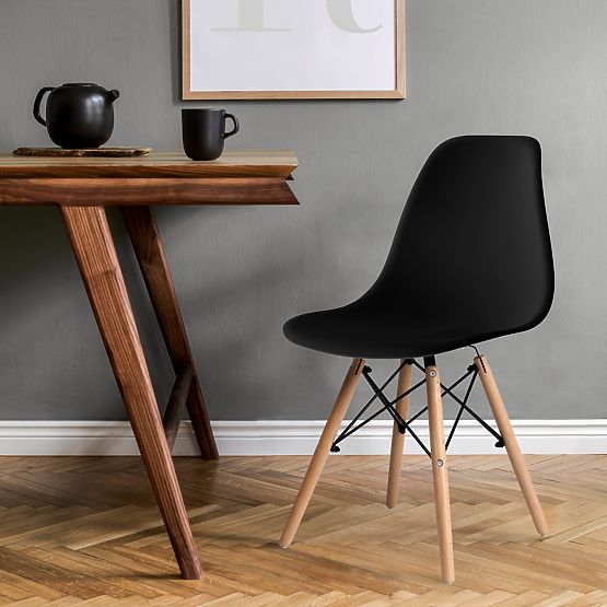 Sedia moderna Paris DSW nera