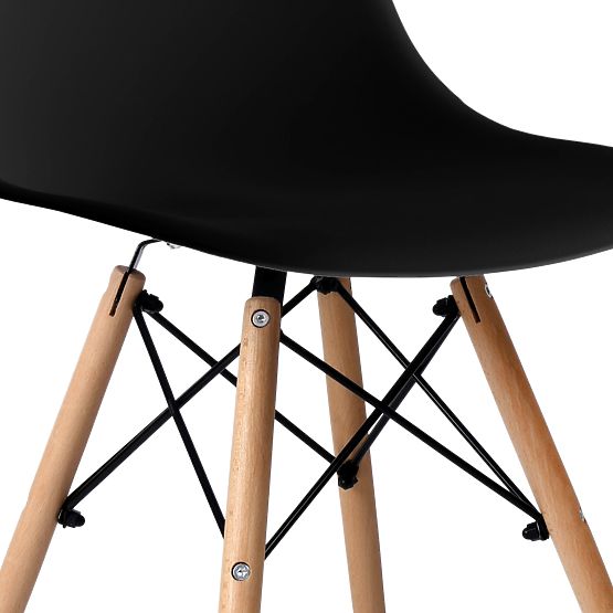Sedia moderna Paris DSW nera
