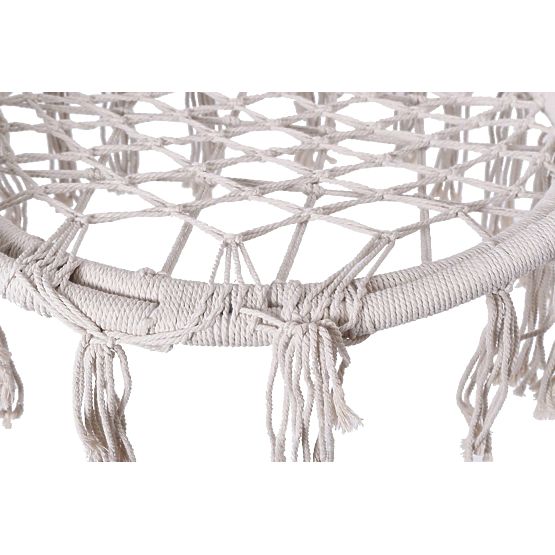 Sedia sospesa Nido di cicogna LAGOS crema con cuscini