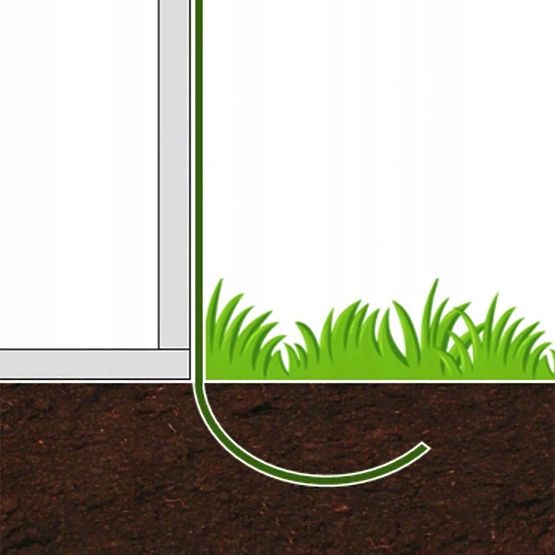 Serra da giardino a tunnel 3x2x2 m struttura in metallo multifunzionale pellicola bianca 2 ingressi