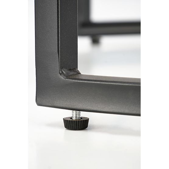 Set ALEXANDRA di 2 tavolini, marmo nero / nero