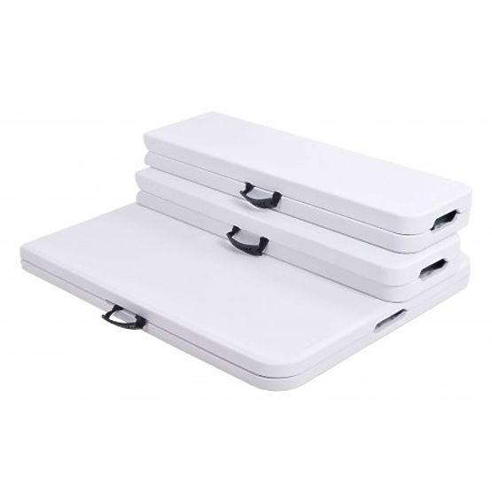 Set catering FETA WHITE tavolo + 2 panche