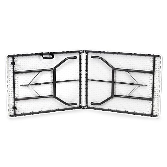 Set catering tavolo da banchetto 180 cm 2 panche bianco ModernHome