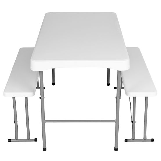 Set da catering da giardino STANLEY tavolo + 2 panche