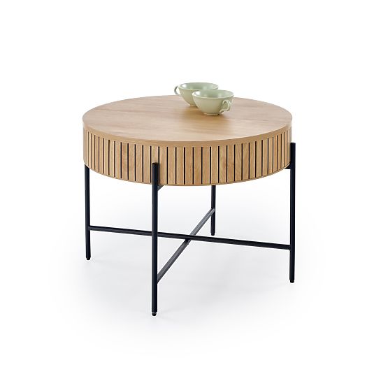 Set DANTE di 2 panche, naturale / nero (1p=1set)