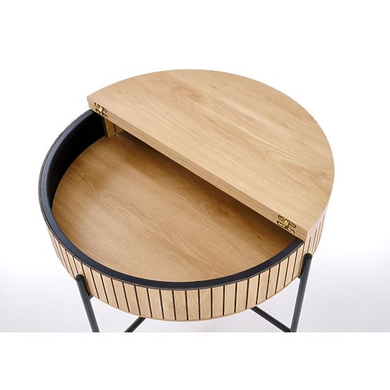 Set DANTE di 2 panche, naturale / nero (1p=1set)