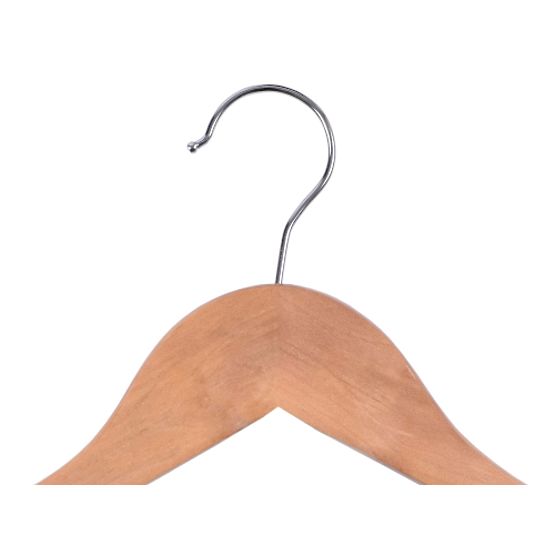 Set di 10 appendiabiti in legno RONDO marrone chiaro