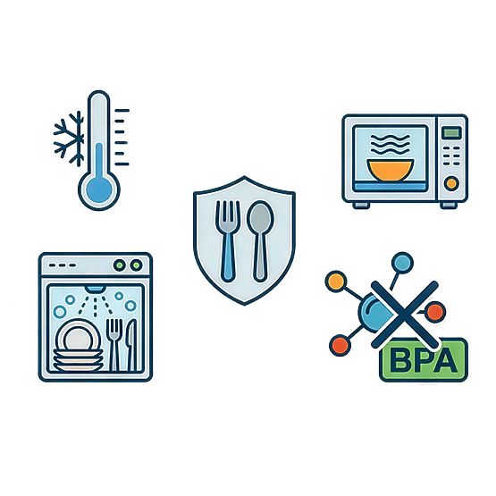 Set di 12 contenitori in plastica RIMINI