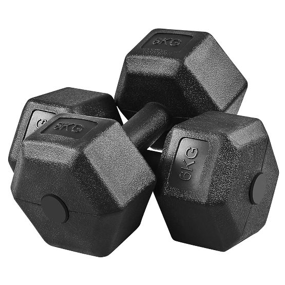 Set di 2 manubri KRONOS pesi 2x6 kg
