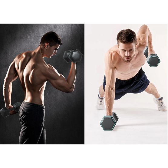 Set di 2 manubri KRONOS pesi 2x6 kg