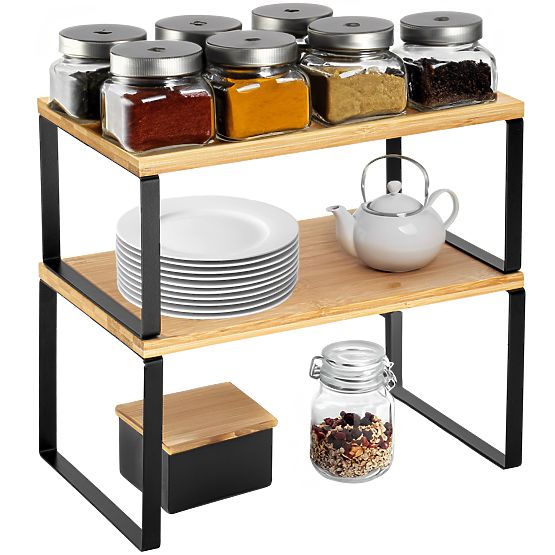 Set di 2 mensole in bambù GINGER