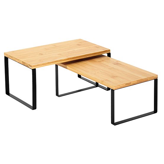 Set di 2 mensole in bambù GINGER