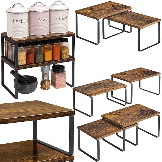 Set di 2 mensole in bambù GINGER RUSTIC