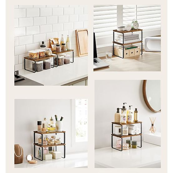 Set di 2 mensole in bambù GINGER RUSTIC