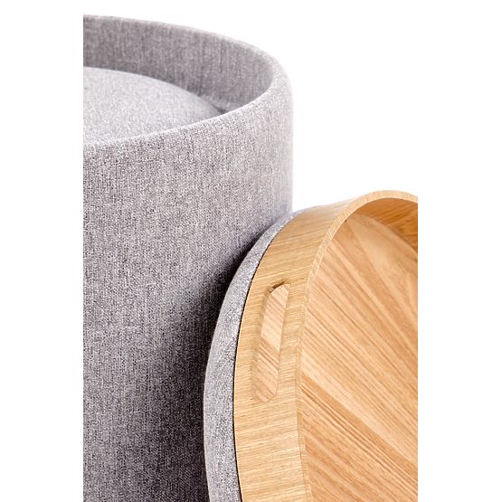Set di 2 pouf AVIKO, grigio chiaro