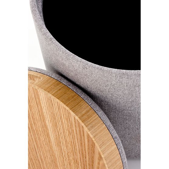 Set di 2 pouf AVIKO, grigio chiaro