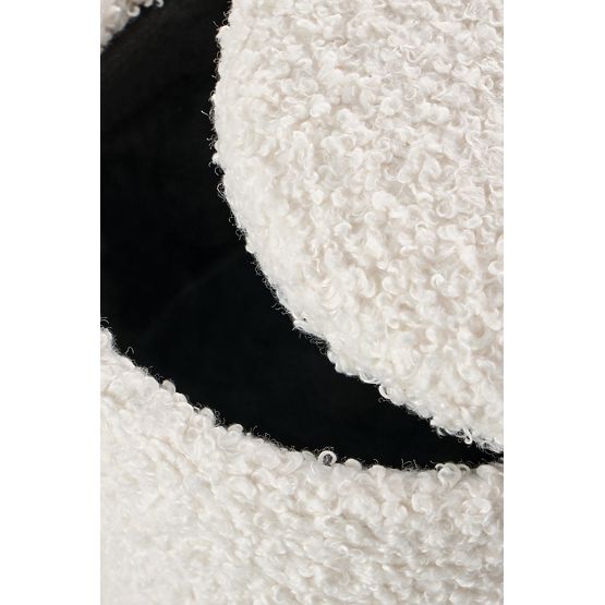 Set di 2 pouf CANCUN, crema / naturale (1p=1set)