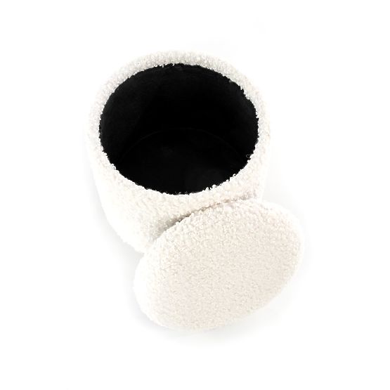 Set di 2 pouf CANCUN, crema / naturale (1p=1set)