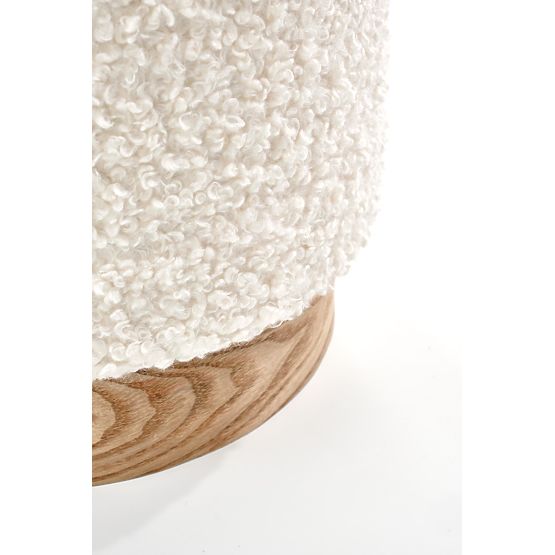 Set di 2 pouf CANCUN, crema / naturale (1p=1set)
