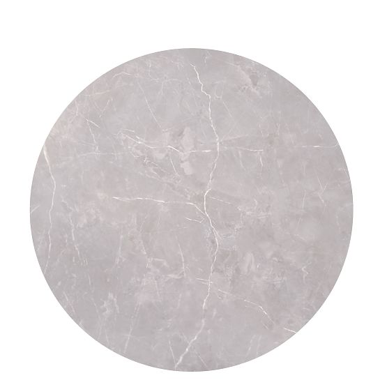 Set di 2 tavolini FLAMINGO, marmo cenere/nero (2p=1ks)