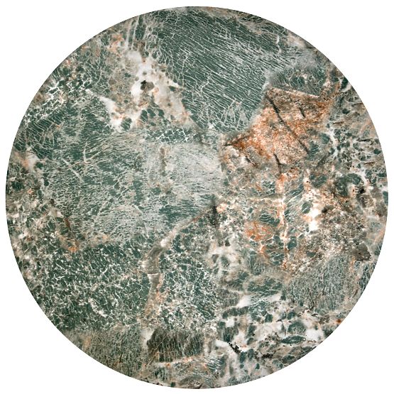 Set di 2 tavolini INES, marmo verde / nero (1p=1set)