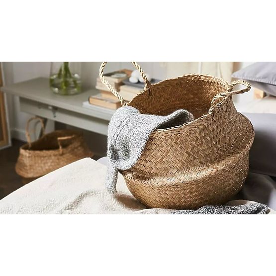 Set di 3 cesti naturali BOHO