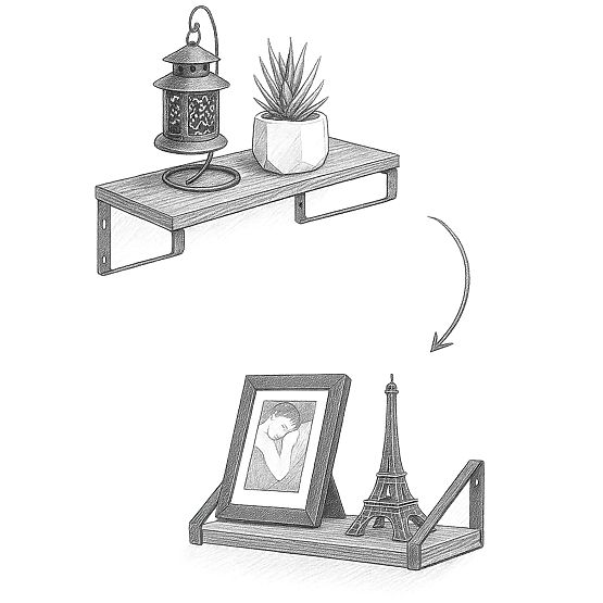 Set di 3 mensole loft SIRIN craft