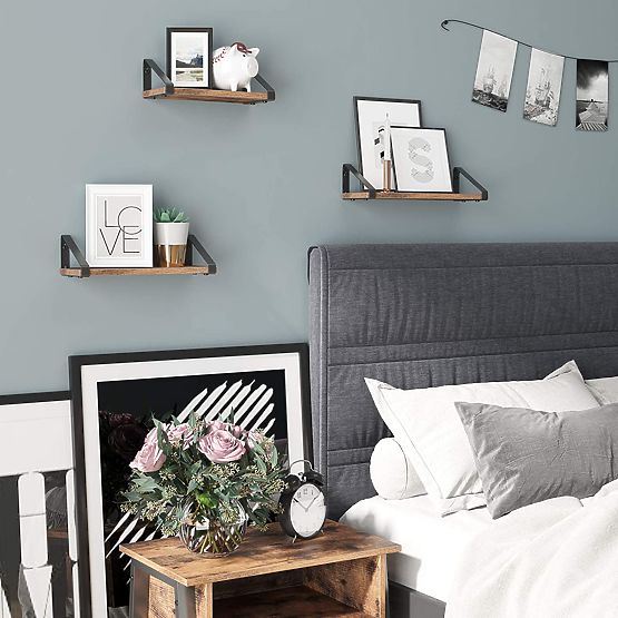 Set di 3 mensole loft SIRIN nero