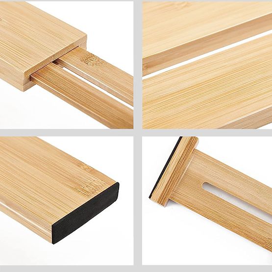 Set di 4 divisori in bambù per cassetto RITA