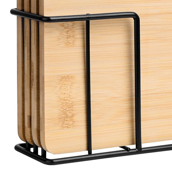 Set di 4 taglieri in bambù Skara