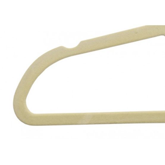 Set di 5 appendiabiti in velluto Maxi - beige