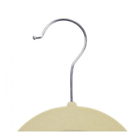 Set di 5 appendiabiti in velluto Maxi - beige