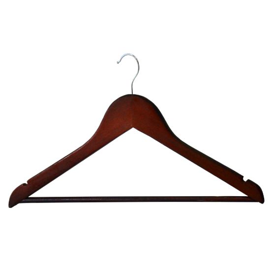 Set di 5 grucce in legno RONDO marrone scuro