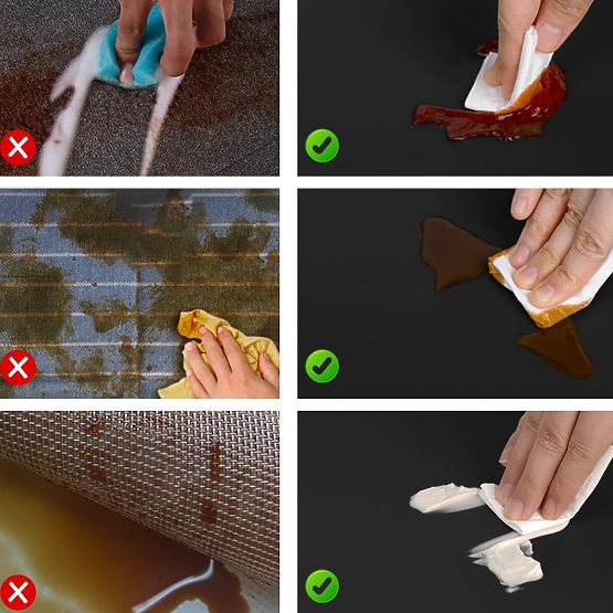 Set di 8 tovagliette TRIVAL BLACK