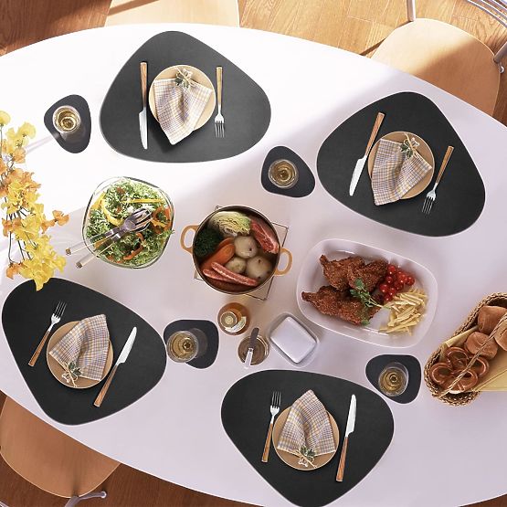 Set di 8 tovagliette TRIVAL BLACK