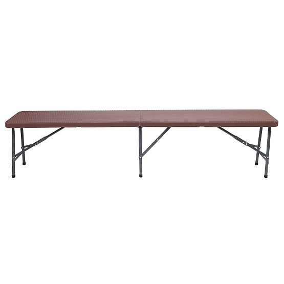 Set di catering Rattan marrone tavolo 180 cm + 2 panche
