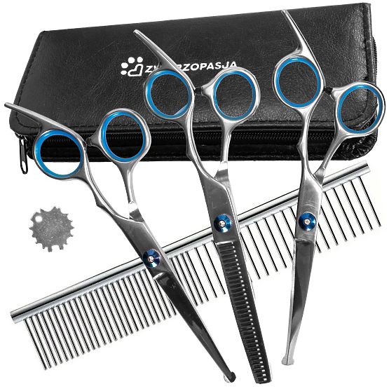 Set di forbici per animali GROMMY per cane e gatto