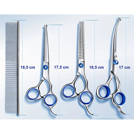 Set di forbici per animali GROMMY per cane e gatto