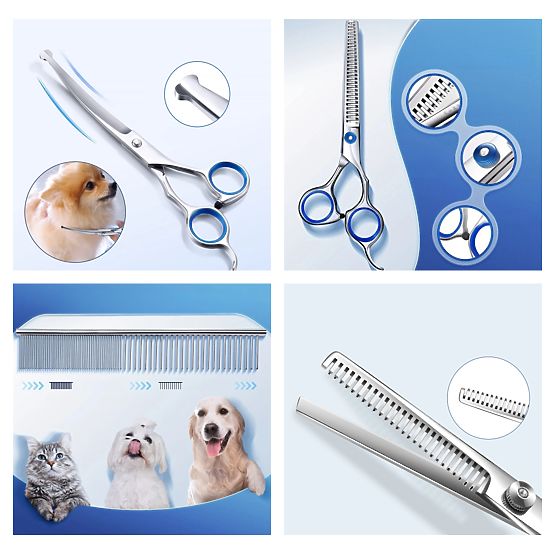 Set di forbici per animali GROMMY per cane e gatto