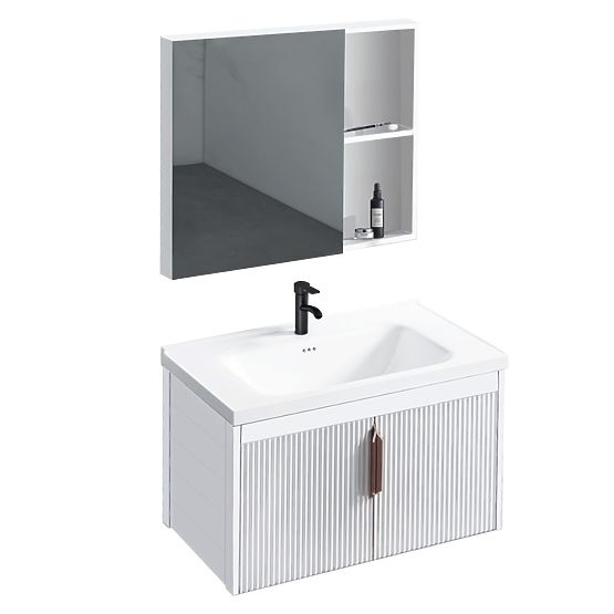 Set di mobili da bagno con lavabo Astor 60 cm Bianco
