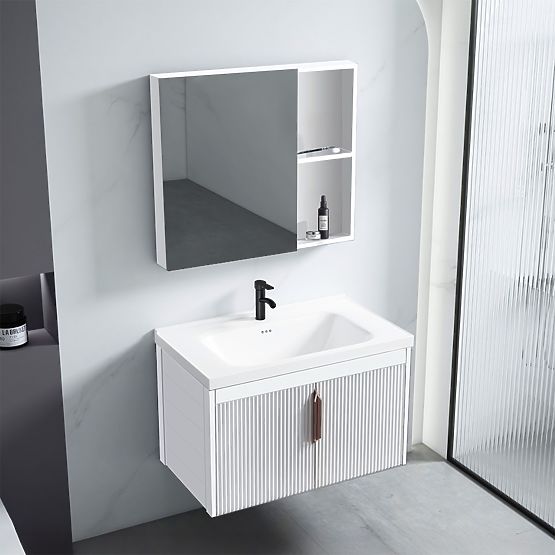 Set di mobili da bagno con lavabo Astor 60 cm Bianco