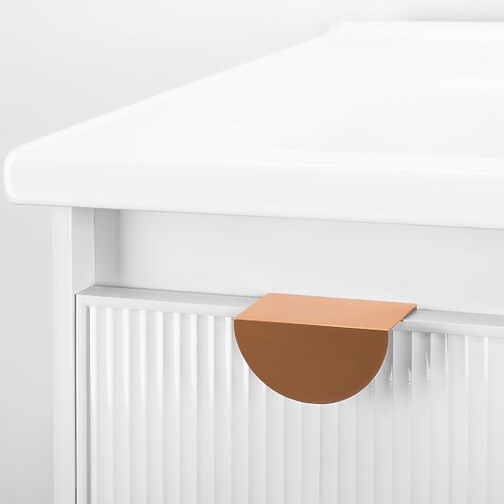 Set di mobili da bagno con lavabo Mario 60cm Bianco