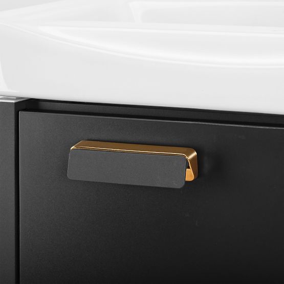 Set di mobili da bagno con lavabo Molly 40 cm Grigio