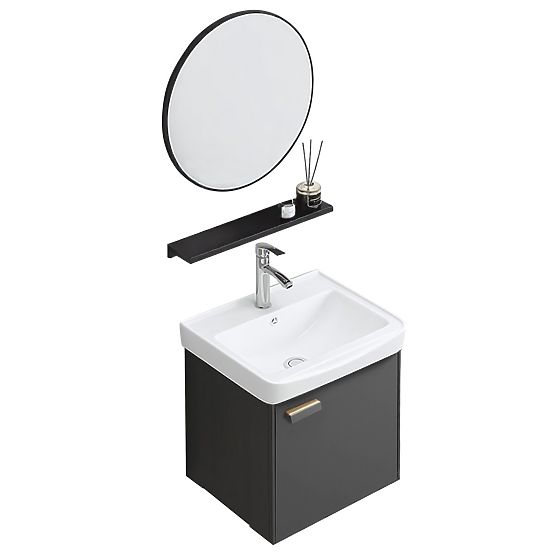 Set di mobili da bagno con lavabo Molly 40 cm Grigio