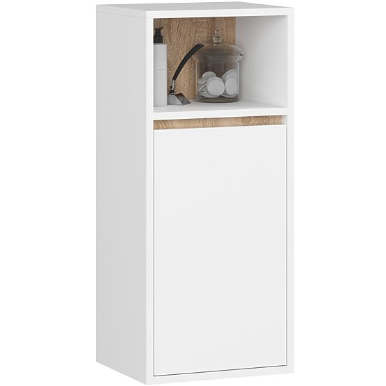 SET DI MOBILI DA BAGNO SOSPESI CON FORI VAMI BIANCO / ROVERE SONOMA