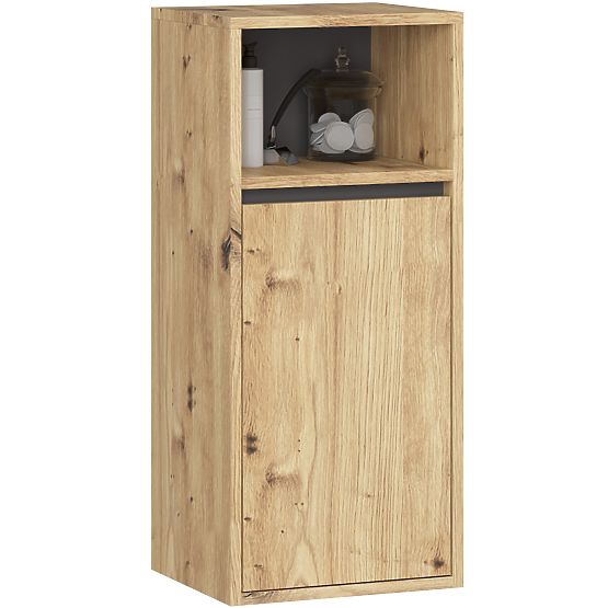 SET DI MOBILI DA BAGNO SOSPESI VAMI ROVERE ARTIGIANALE / GRIGIO GRAFITE