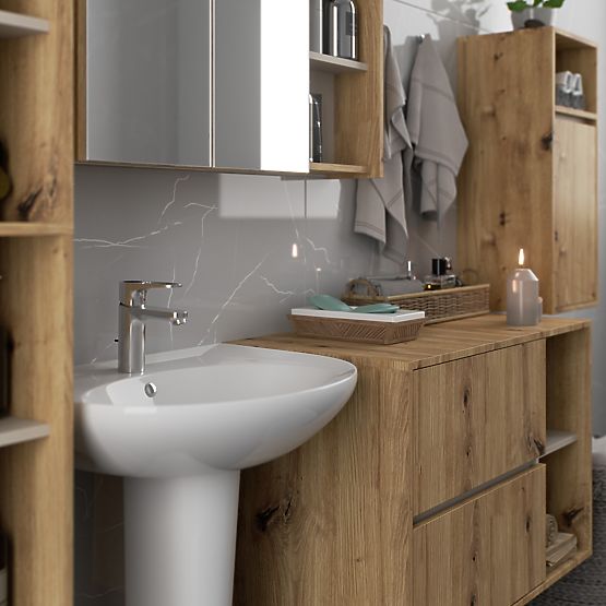 SET DI MOBILI DA BAGNO SOSPESI VAMI ROVERE ARTISAN / CASHMERE