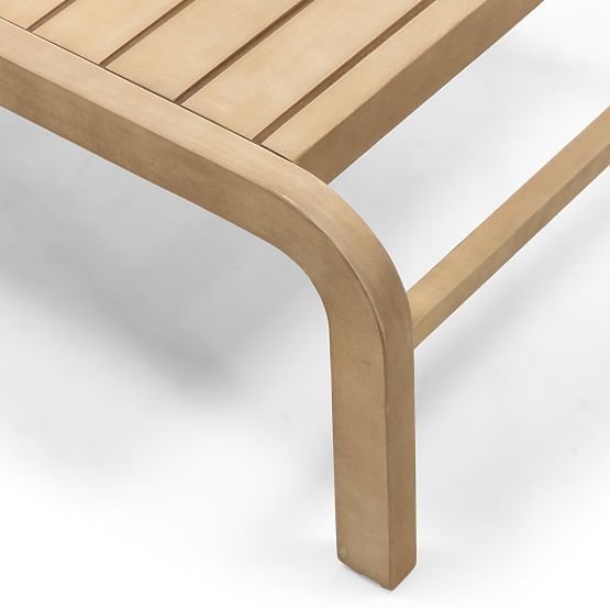 Set di mobili da giardino Belpasso, intrecciato, legno di eucalipto FSC, effetto teak, beige chiaro